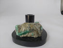 Porta-canetas em Esmeralda bruta com base de Biotita natural.